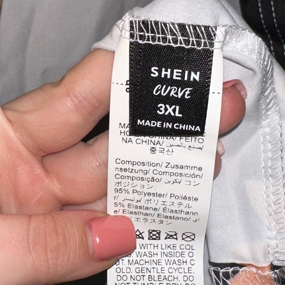 Floral Black and Orange Women's lightweight Cardigan SHEIN 3XL new fall - Picture 4 of 6